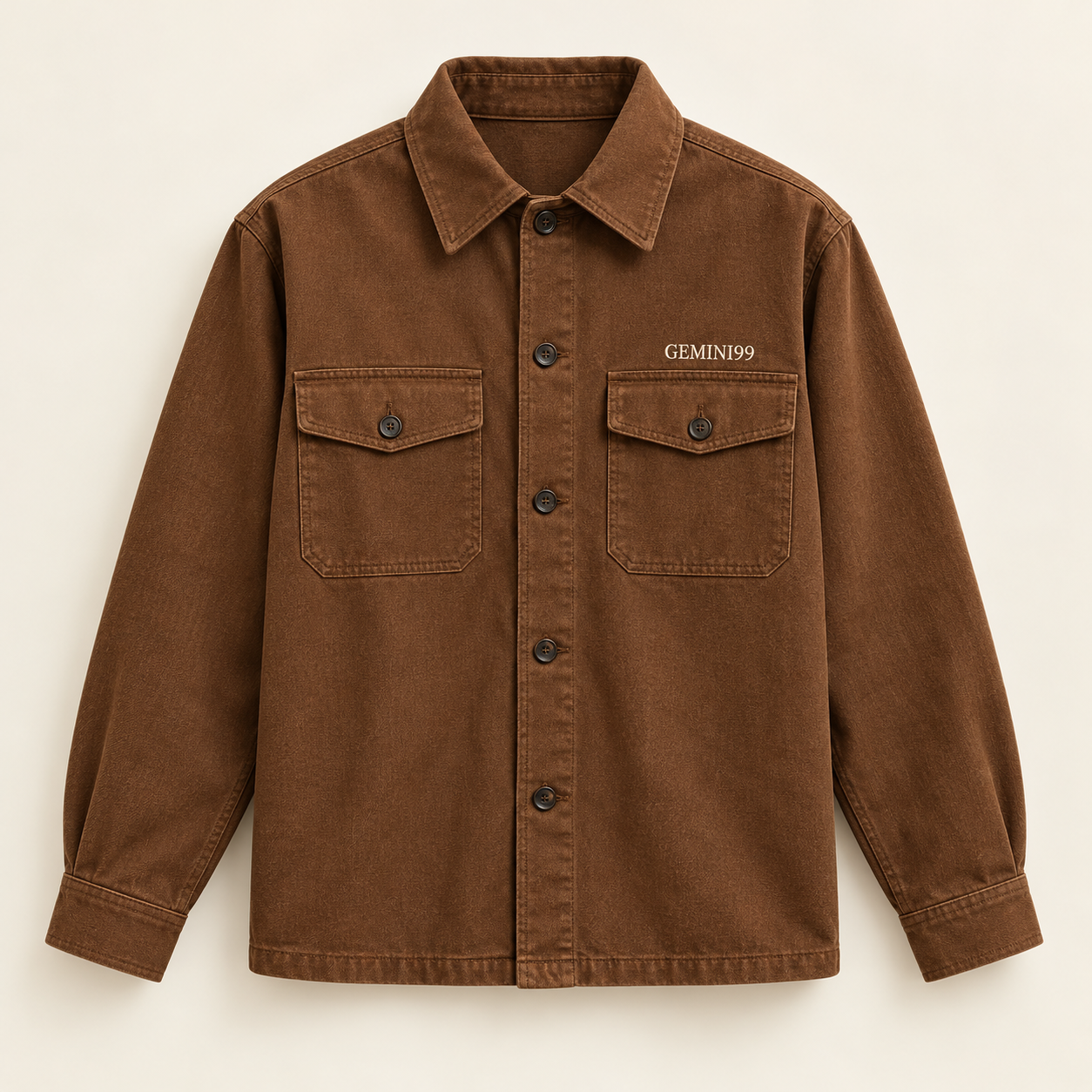 GEMINI99 Overshirt Tobacco